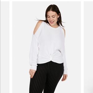 Express Cold Shoulder Sweater